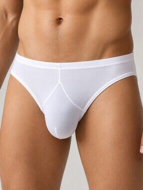 Classic White Men's Briefs - Supportive Everyday Comfort